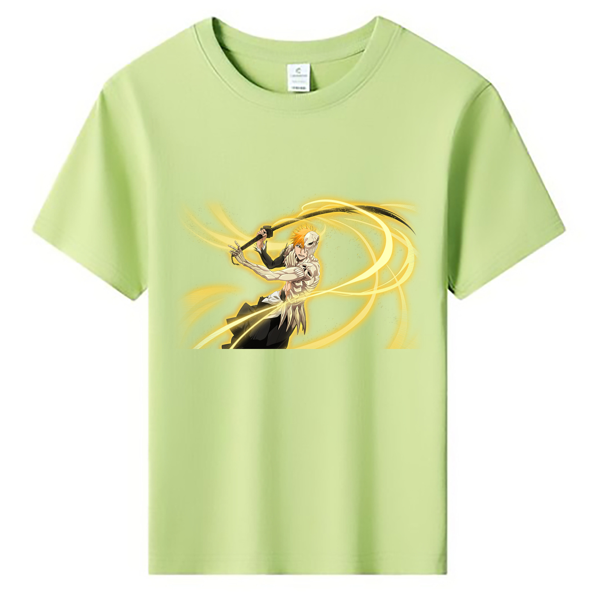 （画像用） ブリーチ 黒崎一護（くろさき いちご）BLEACH Kurosaki Ichigo 綿100％キッズTシャツ（フロントプリント）